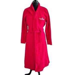 Kashwere Unisex S/M Red Microfiber Robe Four Seasons Resort Club Dallas Cozy